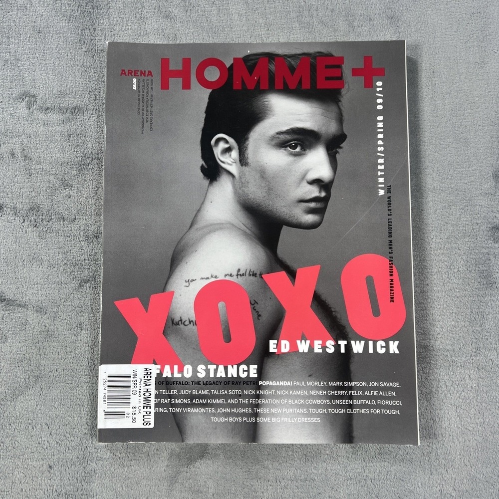 Arena Homme + Magazine XOXO Ed Westwick Popaganda Mens Luxury Fashion 09/10 RARE - Picture 2 of 16